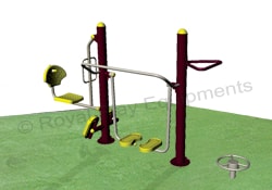Gym Equipments - Walker Cum Twister Cum Leg Press - GE29